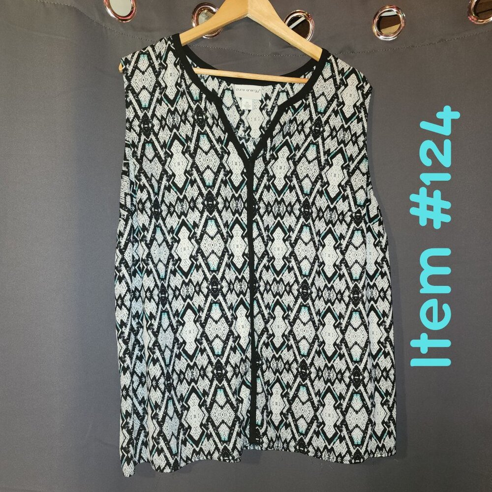 3x pure energy sleeveless blouse